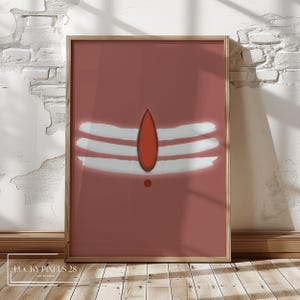 May include: A digital illustration of the Hindu symbol Om, also known as Aum, in white and red on a pink background. The symbol is a sacred mantra in Hinduism and represents the universe.