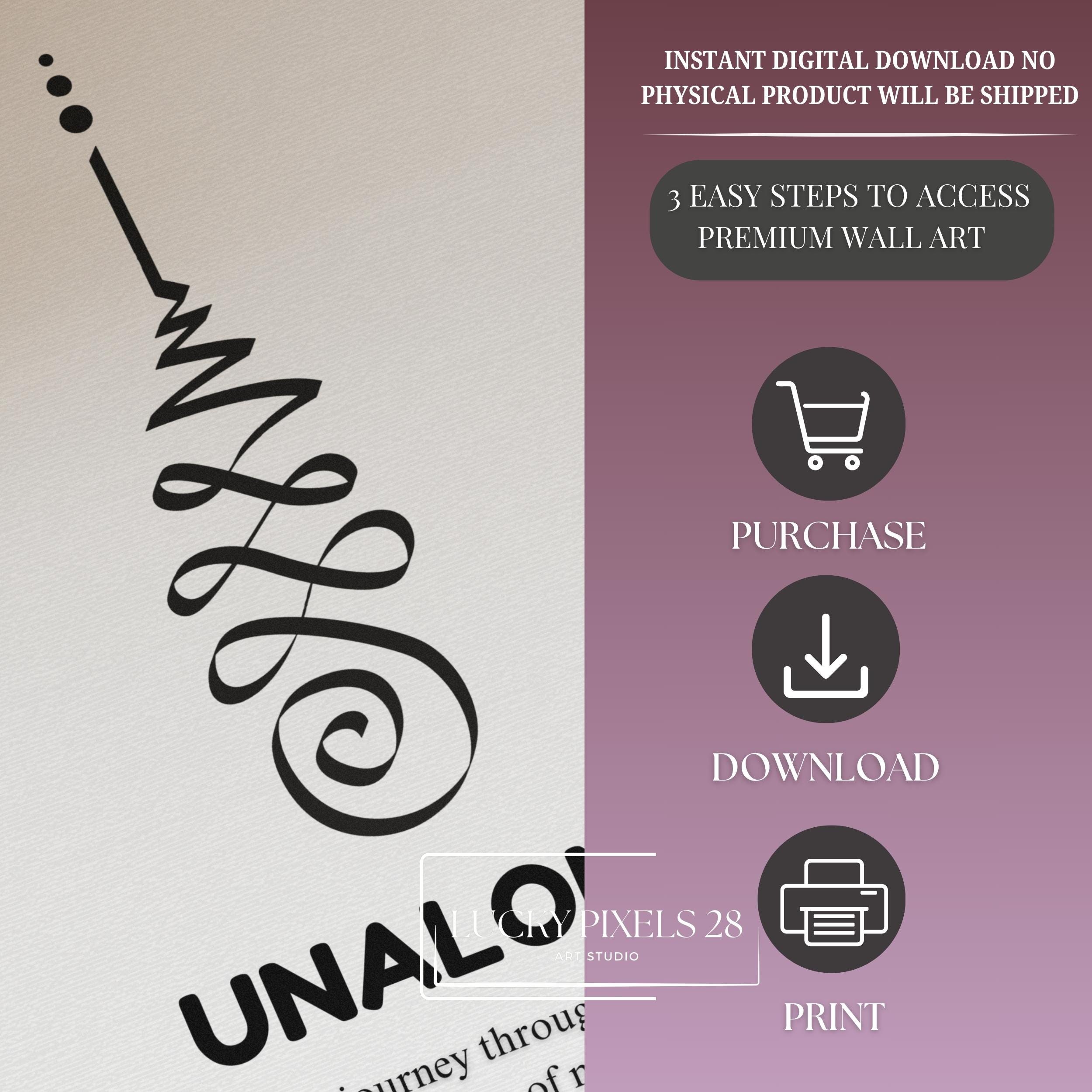 Lotus Enso Unalome Print Set: Zen Spiritual Art (digital Download) - Etsy