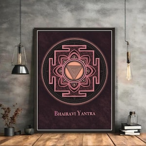 Bhairavi Yantra, For Wealth, Health, Prosperity, Removal of all Kinds of Problems, Negativity, Anxiety & Stress, With Multiple Sizes