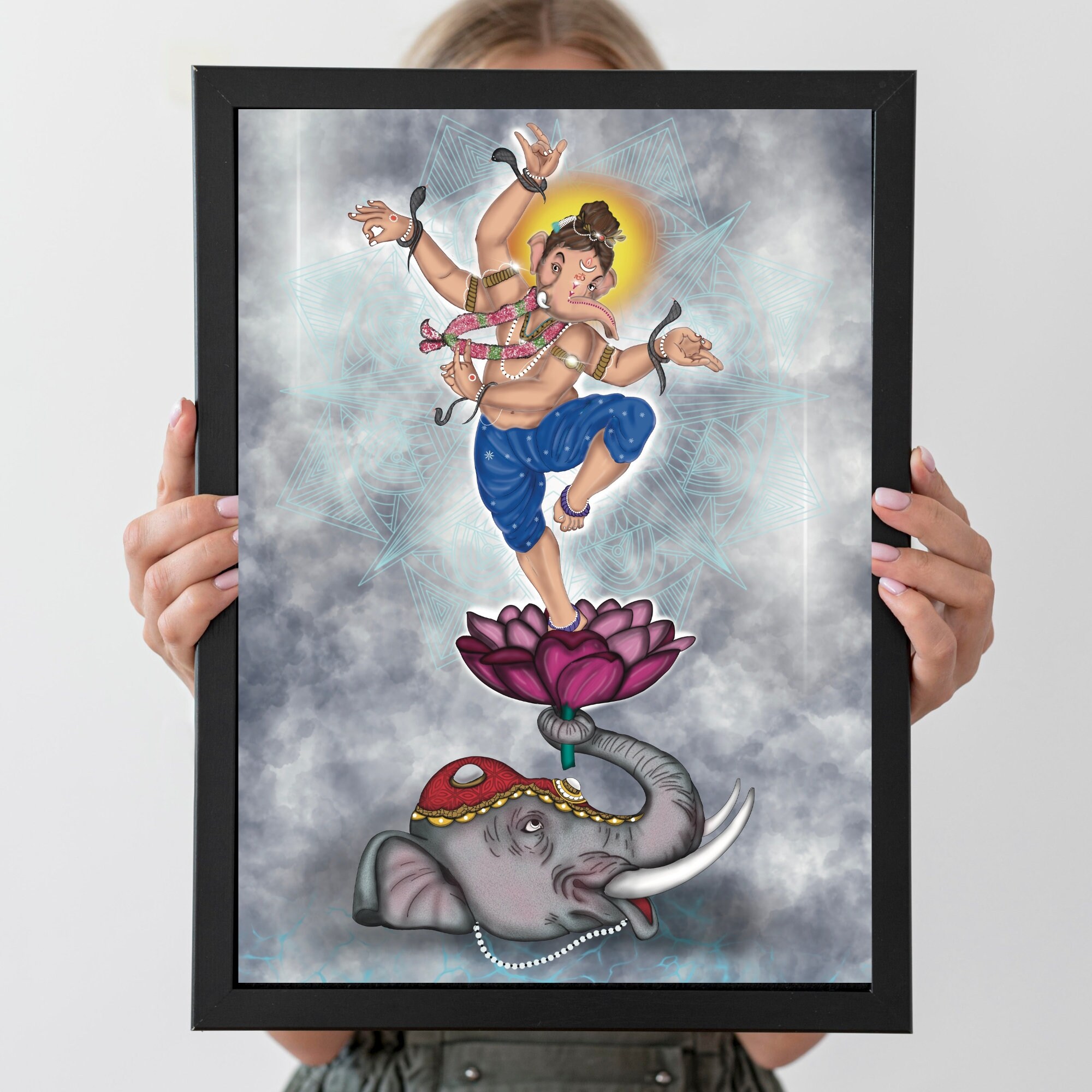 Lord Ganesha Printable Wall Art Ganapati Digital Download - Etsy