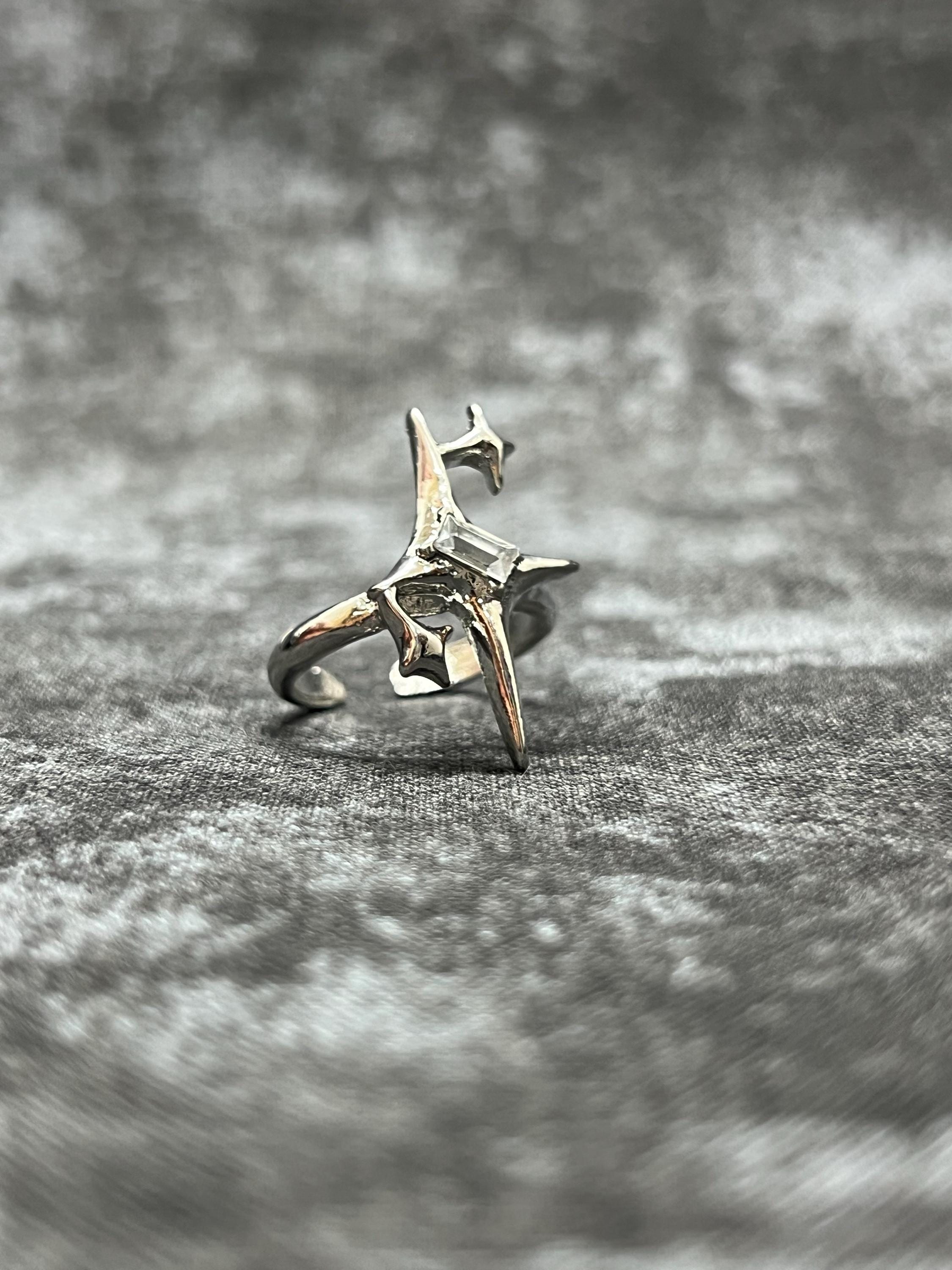 Y2k Star Ring - Etsy Y2k Star Ring - Etsy