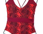 Zelnatt Swimwear, One-Piece Bathing Suit, Red-Layla Cross Back Swimsuit, Handmade Women 39 s Beachwear.