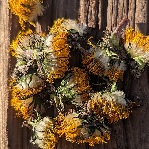 Organic Dried Dandelion Flowers for Tea, Natural Soap, Infusions, Medicinal Use