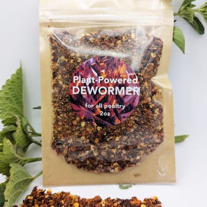 Vermifuge pour volaille - Formule à base de plantes pour favoriser la santé du système digestif des poulets, canards, oies, dindes, etc. - Entièrement naturel
