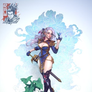 Ronin Arts Workshop Heilog SFW and NSFW. 75mm made to order 3D print miniature