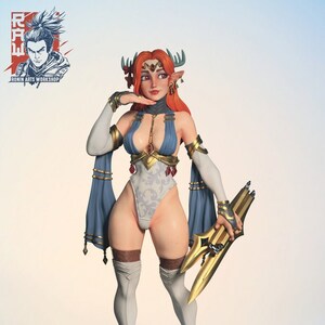 Ronin Arts Workshop Farah SFW and NSFW. 75mm made to order 3D print miniature