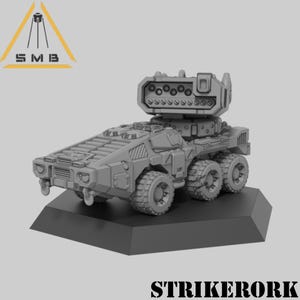 Strikerork Tank (1 model) by Sir Mortimer Bombito, SMB. 6mm, 1/285 scale 3d printed mini.