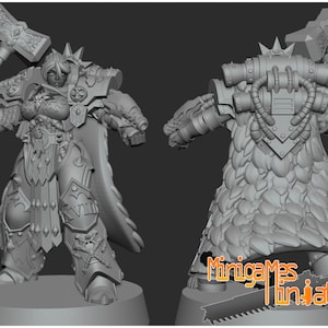 Minigames Miniatures の Space Nuns Matriarch Lady Vulkan。32 mm スケール、オーダーメイドの 3D プリント。
