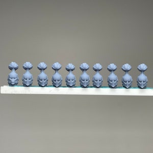Space Nuns 32mm sci-fi female head pack 9 Silent Sisters by Minigames Miniatures. Made to order 3D print.