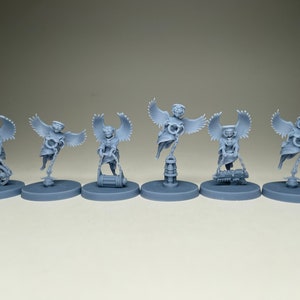 Space Nuns Engelchen (6 Modelle) von Minigames Miniatures. 32 mm Skala auf Bestellung 3D Druck.