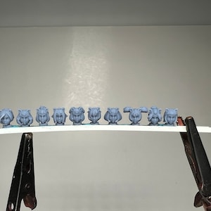 Space Neko Nuns head pack 1, 32mm female head pack, by Minigames Miniatures. Made to order 3D print.
