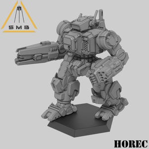 Horec Mecha (1 model) by Sir Mortimer Bombito, SMB. 6mm, 1/285 scale 3d printed mini.