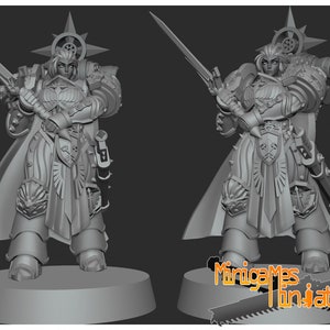Space Nuns Matriarch Lady Lion by Minigames Miniatures. 28mm scale made to order 3D print.