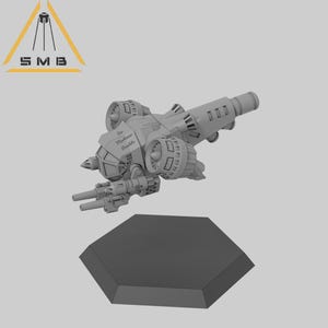 VTOL d&#39;attaque du Hawk 2 (1 modèle) par Sir Mortimer Bombito, SMB. Mini modèle imprimé en 3D à l&#39;échelle 1/285 de 6 mm.