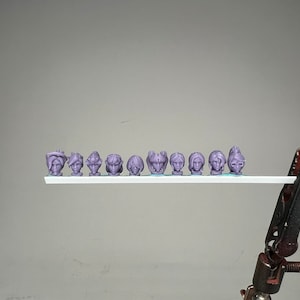 32mm female character head pack, by Minigames Miniatures. Made to order 3D print.