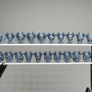 Space Nuns 32mm sci-fi female head pack 7 Chaos Nuns by Minigames Miniatures. Made to order 3D print.