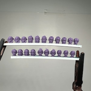 Space Elves 32mm sci-fi female head pack 3 by Minigames Miniatures. Made to order 3D print.