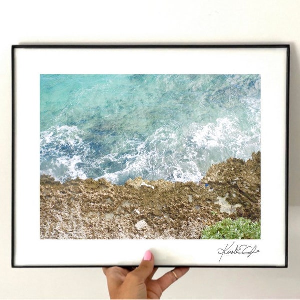 FRAMED+SIGNED: Where Ocean Meets Rock / Saint Barthélemy