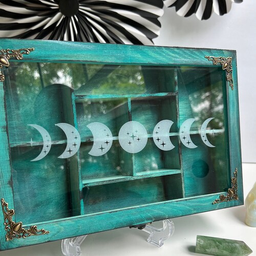 Crystal Keeper Wooden Storage Box Etsy