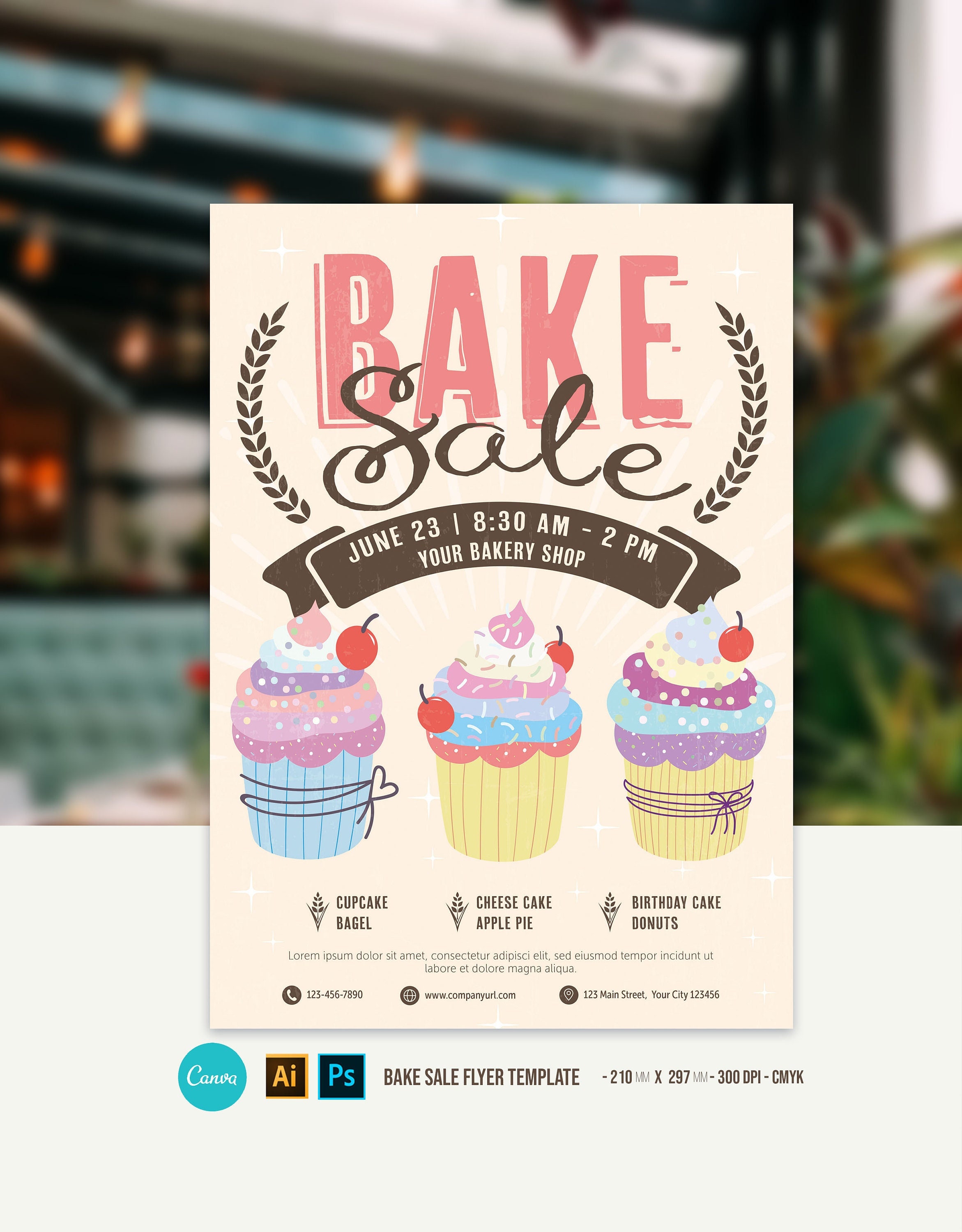 Bake Sale Poster Templates
