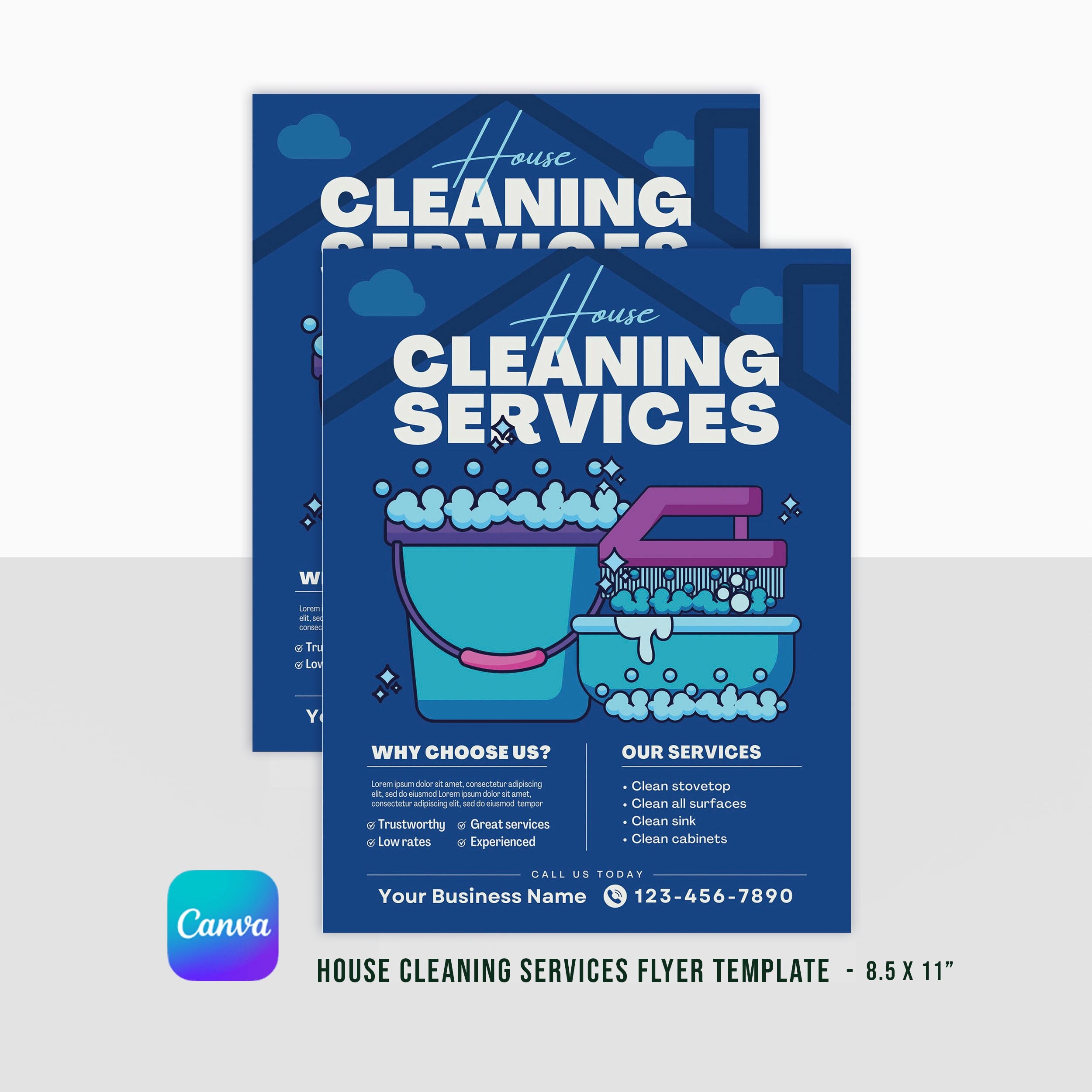 Image 12 for House Cleaning Services Flyer Templates