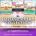 College Student Planner Printable, University Academic Planner Student Planner Productivity Project Agenda High School Planner Essay Writing 