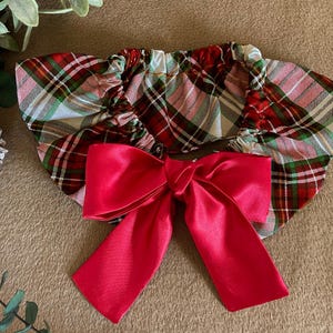 Red Bow Christmas Bandana, Dog Cape, Collar, Dog Scarf, Large Dog, Small Dog, Dog Mom Gift, Cute dog accessories, Girl Dog, Small Dog