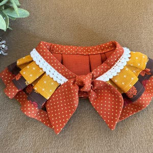Fall Dog Bandana: Thanksgiving Pet Collar, Handmade, Dog Mom Gift, Pet, Cute dog accessories, Girl, Bandana, Cape, Collar, Big, Small