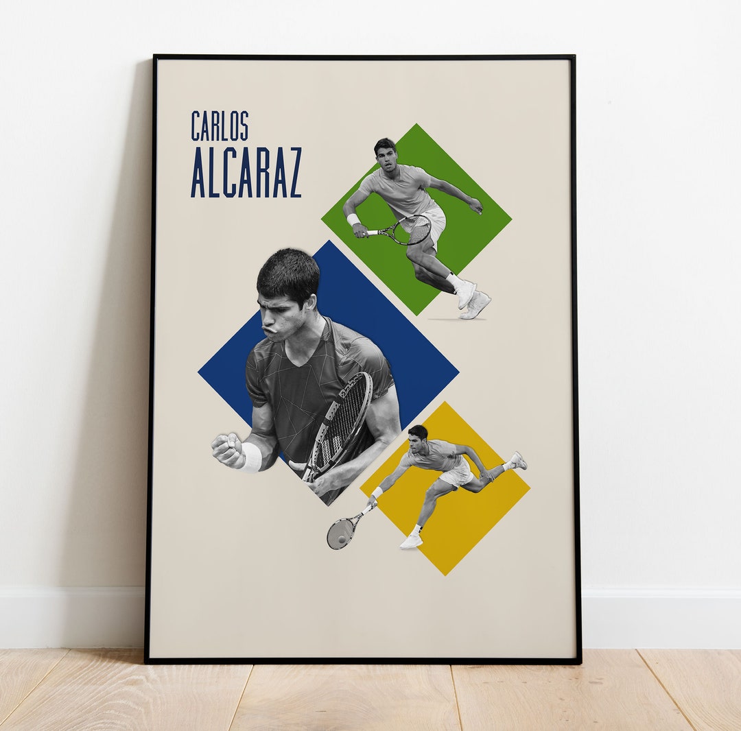Carlos Alcaraz Poster Tennis Poster Alcaraz Tennis Poster - Etsy