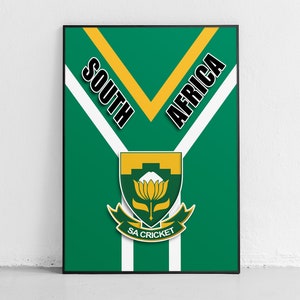 Cartel de Cricket de Sudáfrica / Proteas Cricket / Proteas / SA cricket / Sudáfrica Cricket / Heinrich Klaasen / DESCARGA digital