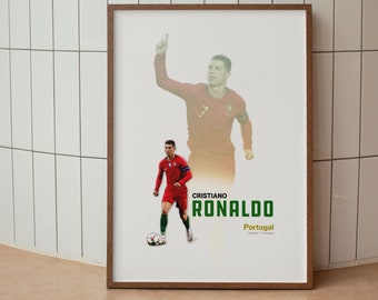 Cristiano Ronaldo Poster | Ronaldo Gift | Cristiano Ronaldo Poster | Ronaldo Poster | Ronaldo Portugal | CR7 poster | Digital Download!