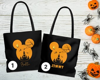 Personalized Mickey Halloween Trick or Treat Bag | Kids Candy Bag
