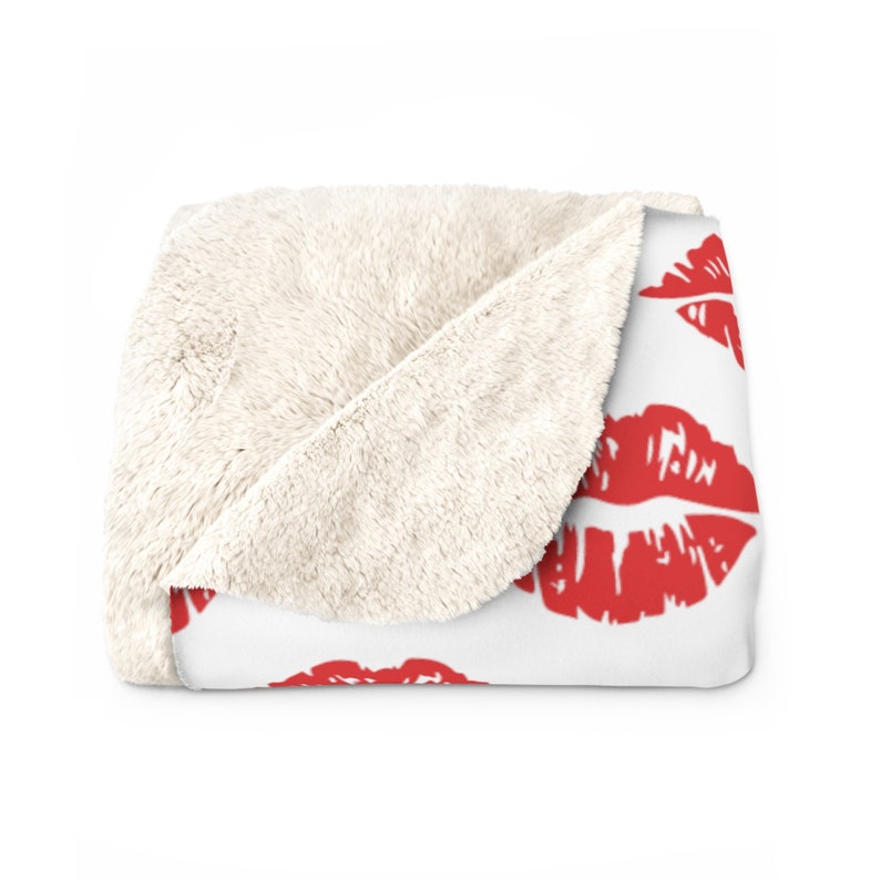 Kiss Blanket Lips Blanket Valentine Day Throw Blanket Valentine Gift