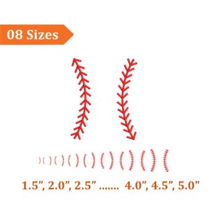 Baseball Laces Embroidery Design, Game Day Baseball Stitches Machine Embroidery Files, Mini Softball Stitches Laces Digital Embroidery File