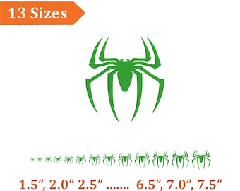 Spider Embroidery Files, Halloween Spider Machine Design, Creepy Crawly Spider Spooky Bug Digital Embroidery Patterns