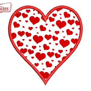 Applique heart Embroidery Design, Hearts Embroidery Design, Heart Applique embroidery Design, Heart Applique Machine Embroidery Patterns