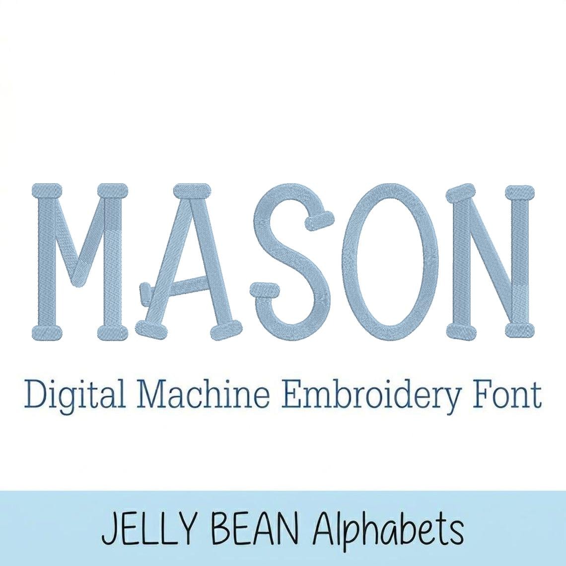 Bean Filled Serif Embroidery Font, Jelly Bean Alphabet Letters, Serif ...