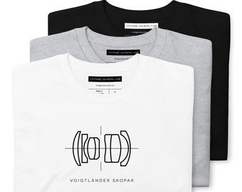 Camiseta Voigtländer Skopar Lens Diagram