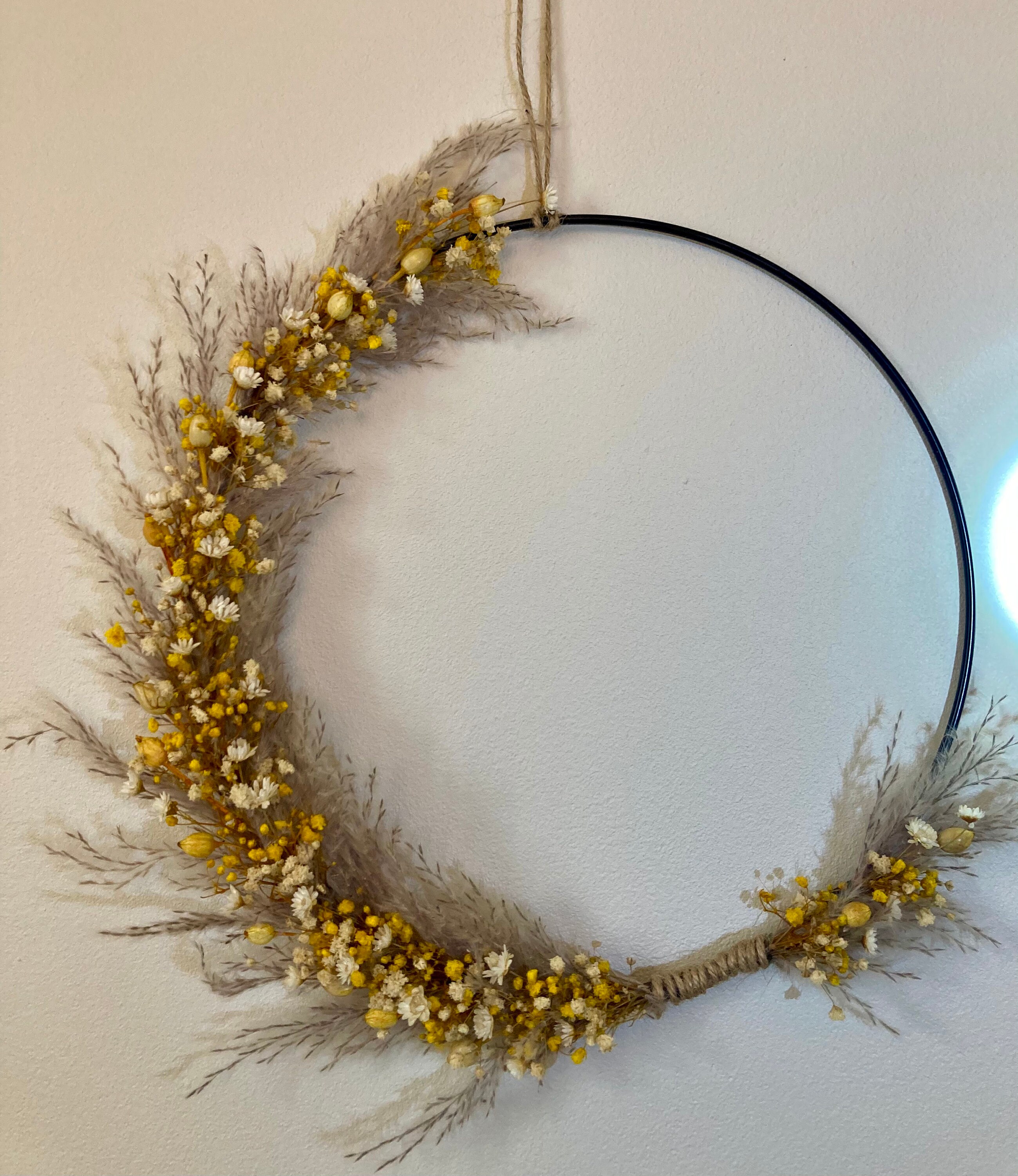 Couronne Fleurs Séchées Couronne Naturelle Couronne Éco Responsable Delicate