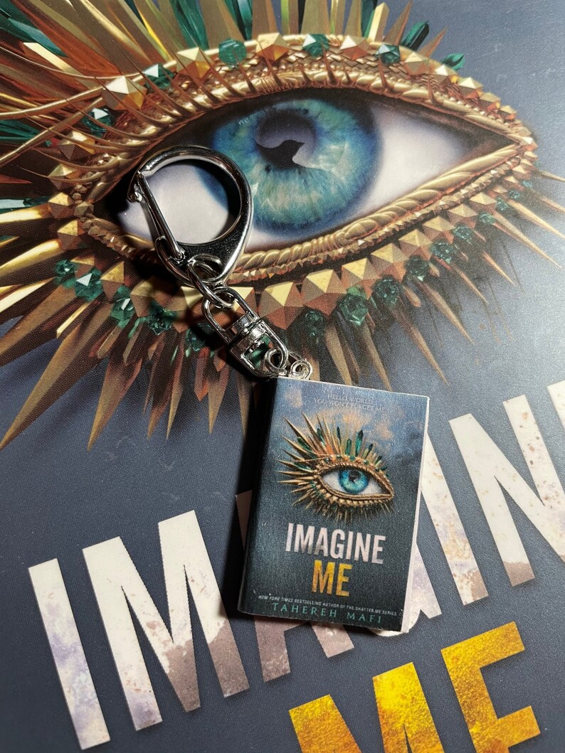 Custom Book Cover Keychain Book Lover Reader Author Etsy