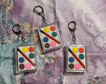 Cute Mini Paint Pallet Keychain | Painter Keychain | Useful Keychain