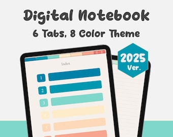 Caderno digital definitivo para anotações de estudo de alunos com hiperlink para goodnotes e modo escuro de notabilidade