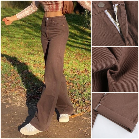 brown jeans women