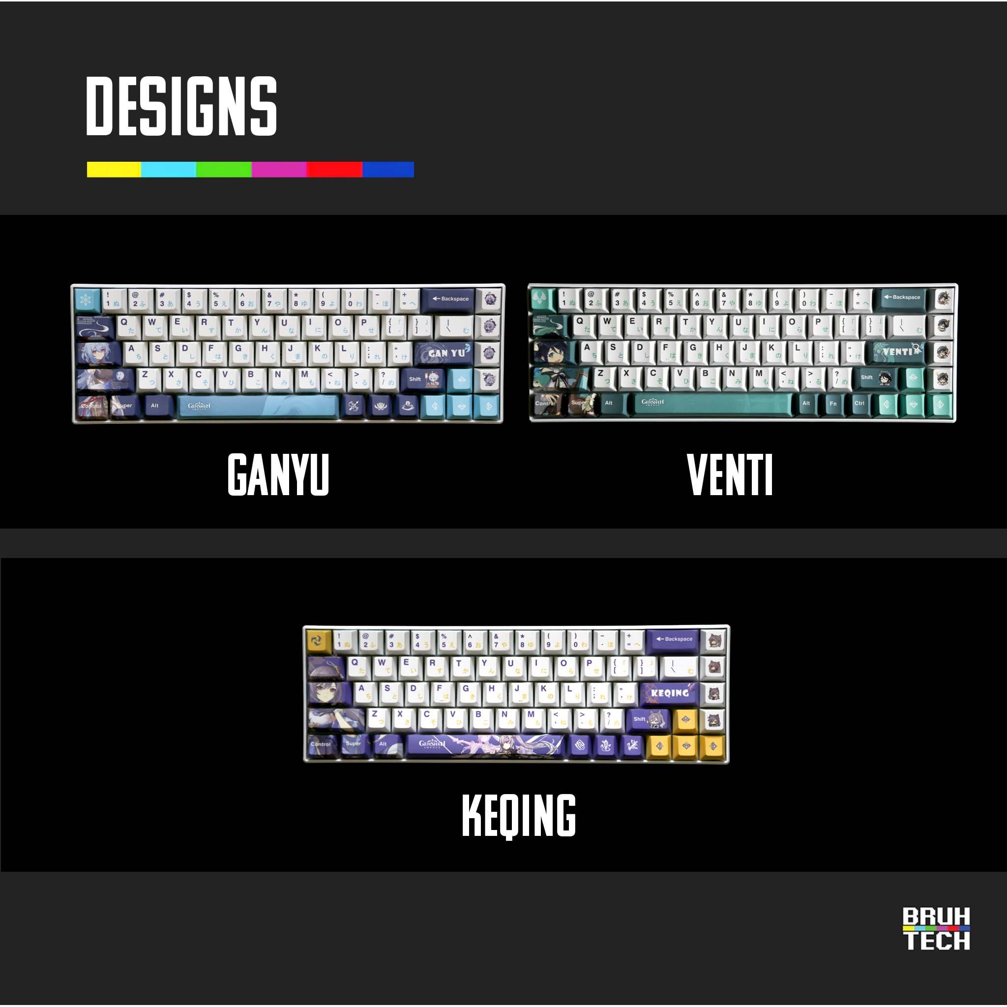 Custom Genshin Impact Mechanical Keyboard Etsy