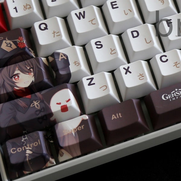 Genshin Auswirkungen Hu Tao Theme PBT Keycaps