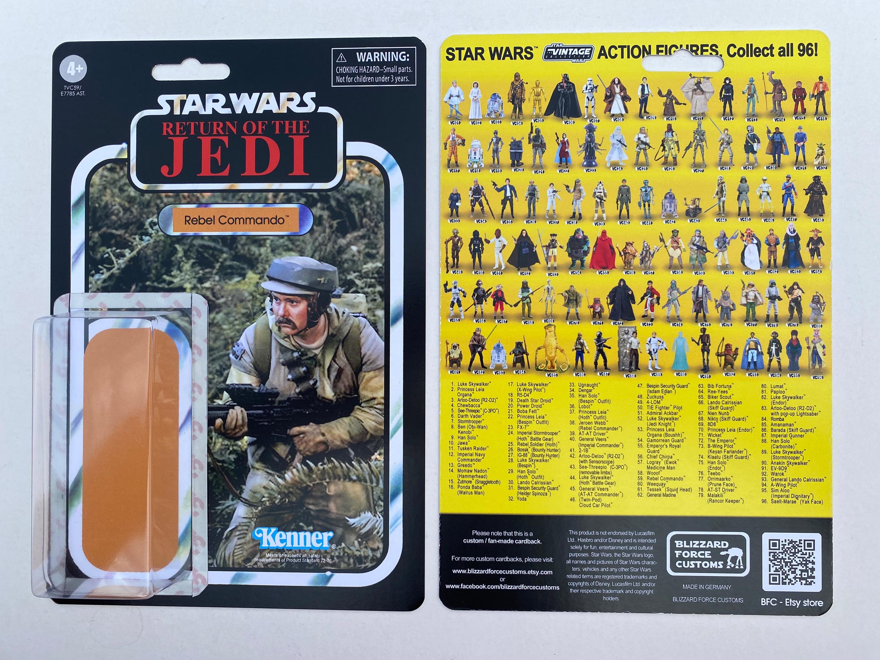 Rebel Commando 77 Back-A Star Wars ROTJ 1983 Kenner Figure NEW MOSC