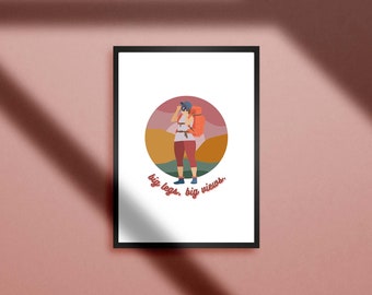 Big Legs Big Views - Digital art print download