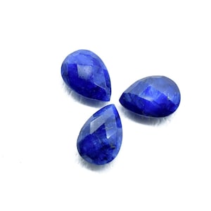 Blue Sapphire Teardrop,Pear Shape Briolettes,Sapphire beads Blue Sapphire Faceted 7x10mm Pear Shape Beads,Blue Sapphire Pear Shape Briolette