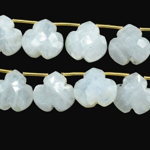 10 Pieces,Side Drill,Gemstone Beads for jewelry making Moonstone fancy Shape Faceted Briolette|Carved Drill Fancy Briolette 4.5inch Strand