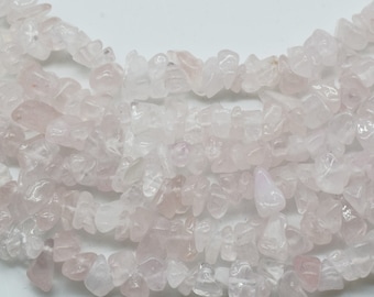 Rose Quartz Chip Beads Strand,Chips Beads,gemstones uncut chips beads,Rose Quartz Chip Stretchy String, Beads,Rose Quartz Irregular Nugget